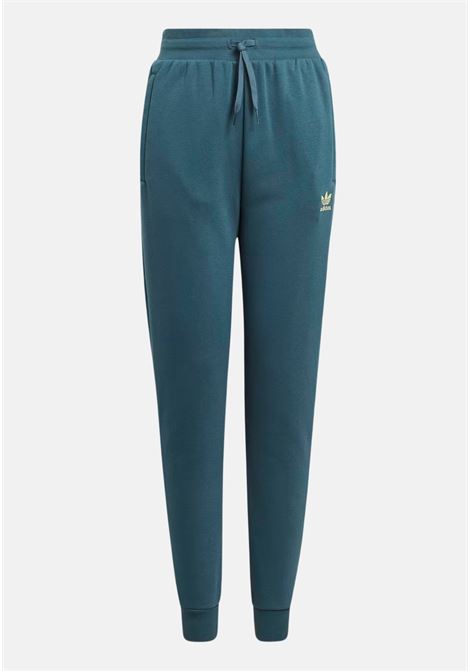 Adicolor teal green sports trousers for girls ADIDAS ORIGINALS | IJ9798.